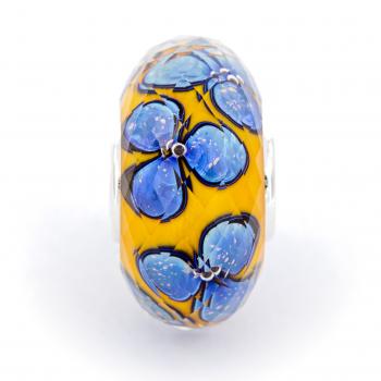 Sunrise Ocean Fieldstone Fractal - Elfbeads Glas